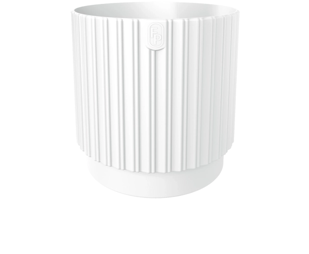 MIKA Cyli Petit ECO Recycled blomsterpotte 18 cm hvid