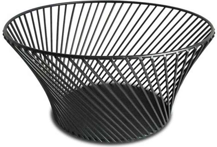 Trådfad til frugt Kitchisimo sort 25,5 cm