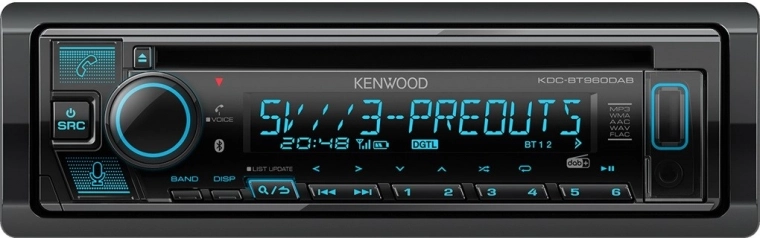 Kenwood bilradio med Bluetooth og DAB+
