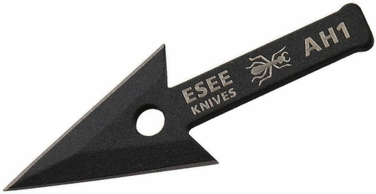 ESEE Arrowhead – pilespids i kulstofstål 6 cm, sort