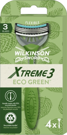 Wilkinson Sword Xtreme3 Eco Green engangsskrabere 4 stk.