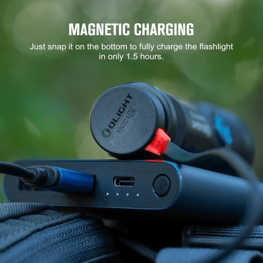 Lommelygte Olight Seeker 4 Mini NW med UV-lys 365 nm, opladeligt 18350