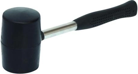 Gummihammer 453 g, diameter 55 mm med metalhåndtag