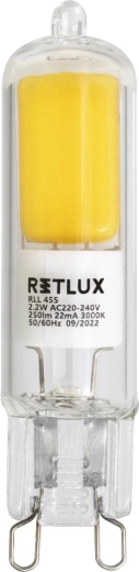 LED-pære RETLUX G9 2,2 W varm hvid