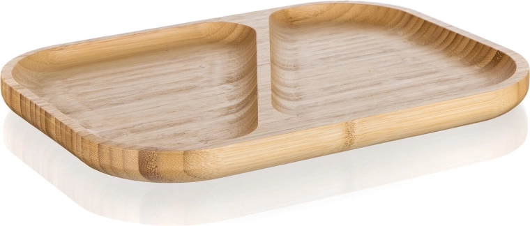 Serveringsfad i bambus med rum 28,5 × 21 × 2 cm BRILLANTE