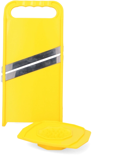 Plastskraber til grøntsager med tryk og rustfrit stålblad