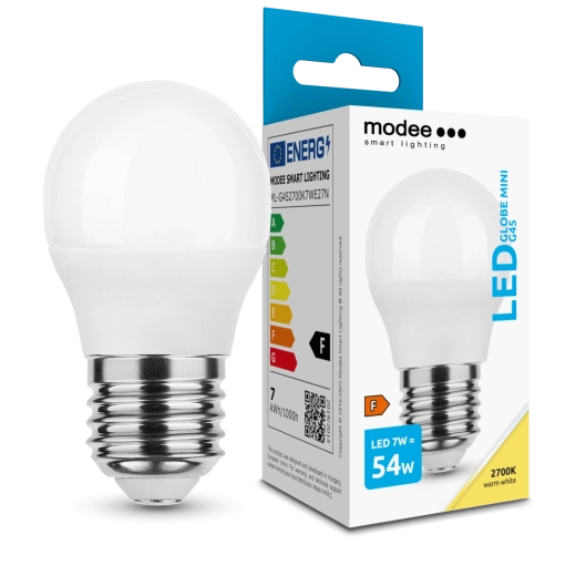 Modee LED pære Globe Mini G45 7 W E27, 700 lm, varm hvid