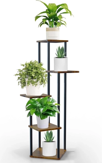 Blomsterstativ med fem niveauer - 1 stk.