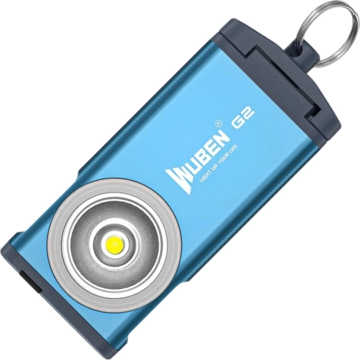 Wuben G2 Blue mini-lygtenøglering 500 lm blå
