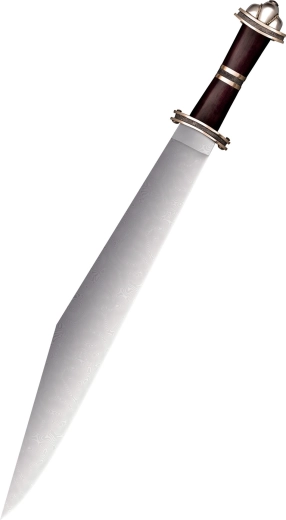 Cold Steel Damascus Long Sax vikingesamlersværd med palisanderhåndtag