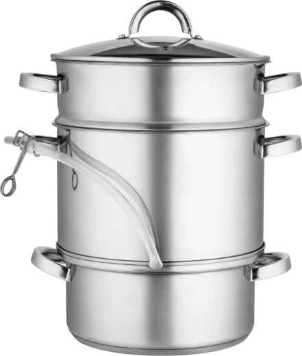 Rustfri dampjuicer 5 l