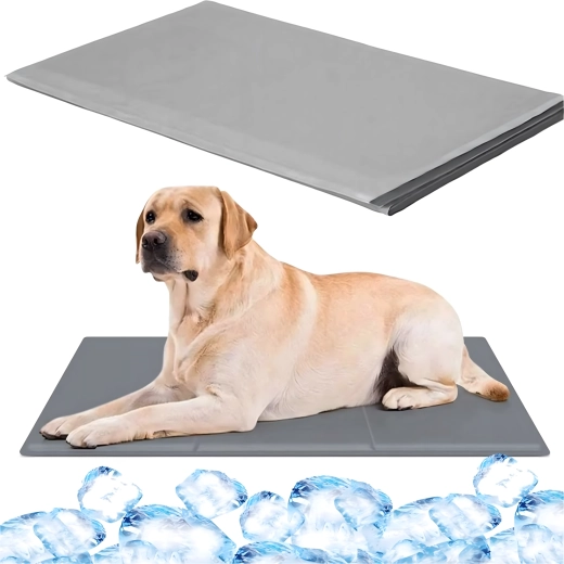 Sammenfoldelig gel-kølemåtte til hund og kat 50 × 90 cm