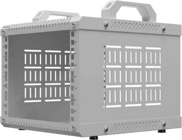 Lanberg open rack 10" 4U 280 × 300 mm grå