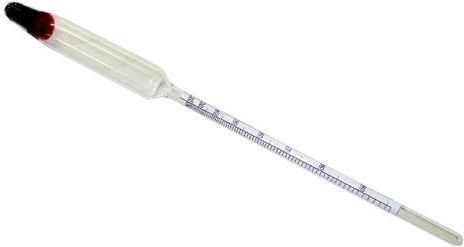 Alkoholmeter til destillater 20–96 % (210 mm)