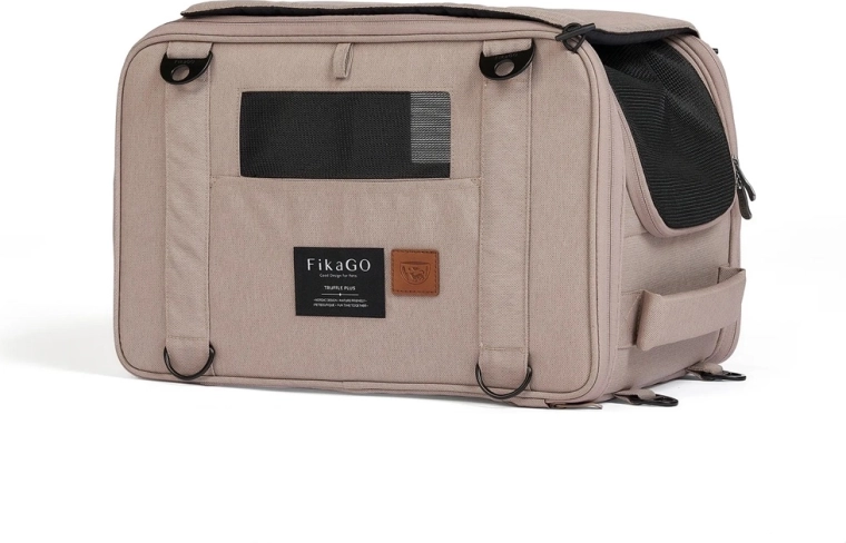 FikaGO transporttaske til hunde og katte Truffle Plus Sandy Beige