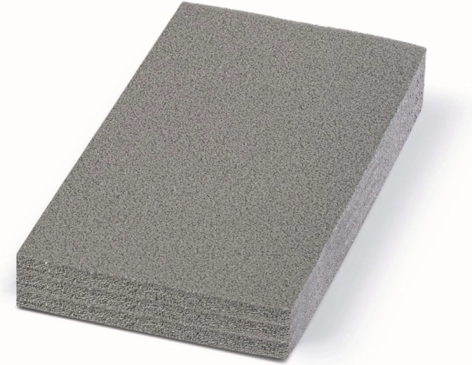 Skumindsats til kuffert 28,5 × 15,5 × 3 cm – grå, formbar beskyttelsesskum