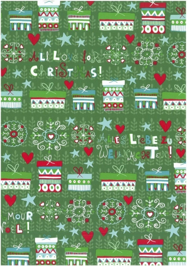 Julegavepapir 0,7 × 2 m - 1 stk.