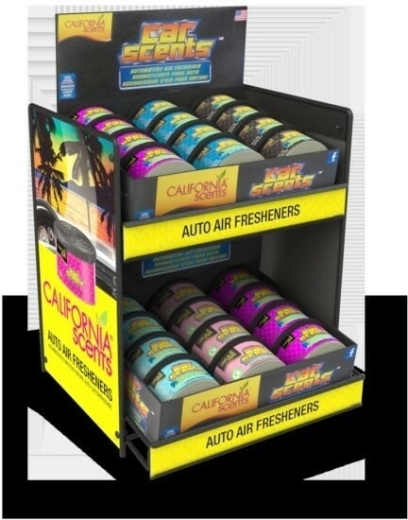 California Scents bordstativ til bildufte – dobbelt borddisplay (24 stk.)