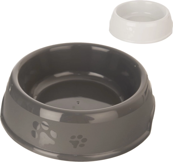 Plastskål til hunde 1,05 l (mix farver)