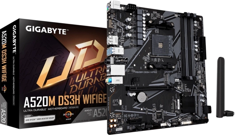 Gigabyte A520M DS3H WF6E-bundkort