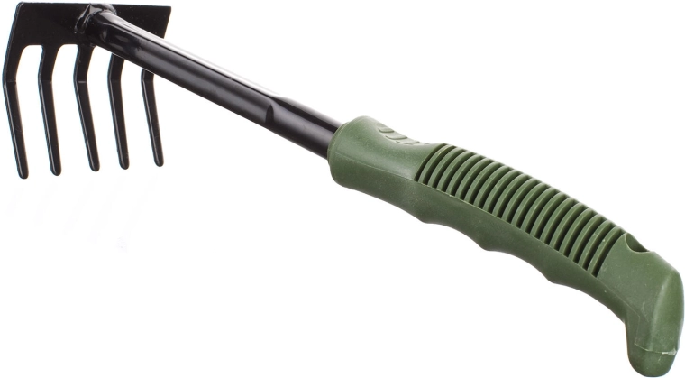 Håndholdte haveklo med 5 tænder og ergonomisk håndtag 28 cm