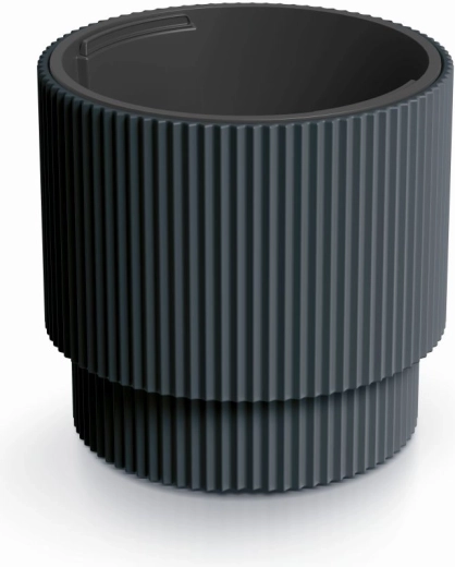 Blomsterkrukke med indsats Milly 39,5 cm antracit