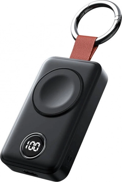 Bærbar trådløs oplader til smartwatch Joyroom 2000mAh sort