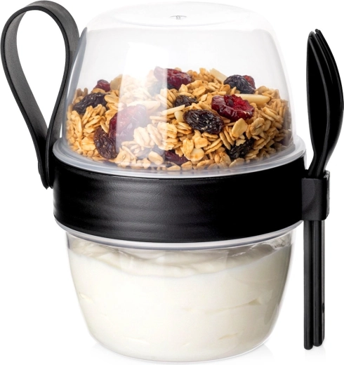 Vilde todelt yoghurtskop med ske og gaffel 600 ml
