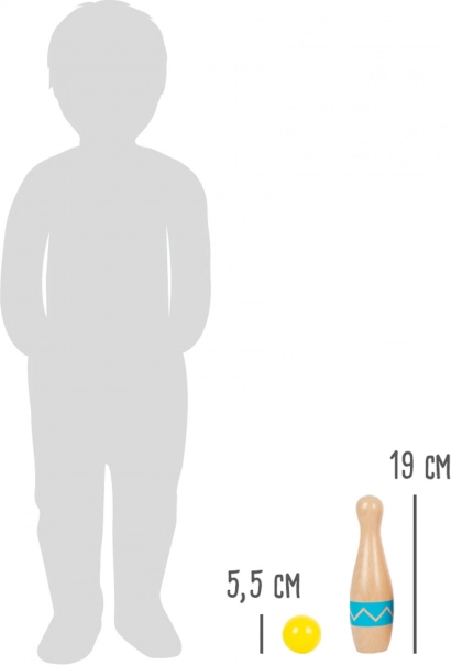 Træ-kegler SMALL FOOT Active – sæt til børn