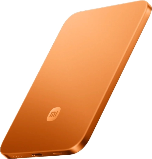 Ultratynd magnetisk powerbank 5000 mAh 15 W orange