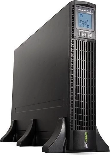 Rackmonteret UPS-backup Green Cell RTII 1000VA 900W med LCD