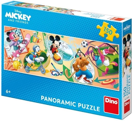 Panoramapuslespil DISNEY Mickey og venner – sport, 150 brikker