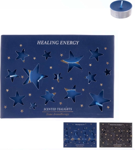 Duft-tealights Moon 12 stk. (12 g) – mix af 3 dufte