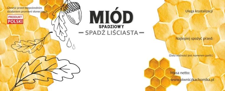 Sæt etiketter til honning – honningdug løvtræ, 154 × 60 mm, 100 stk.