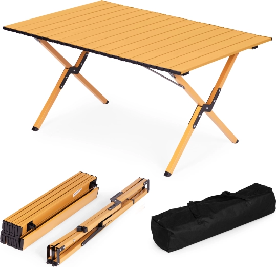 Sammenklappeligt campingbord 90 × 60 cm med transporttaske MultiGarden