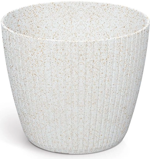 Blomsterpotte Lamia Eco Wood 13,8 cm hvid