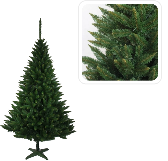 Kunstigt juletræ sølvgran 120 cm