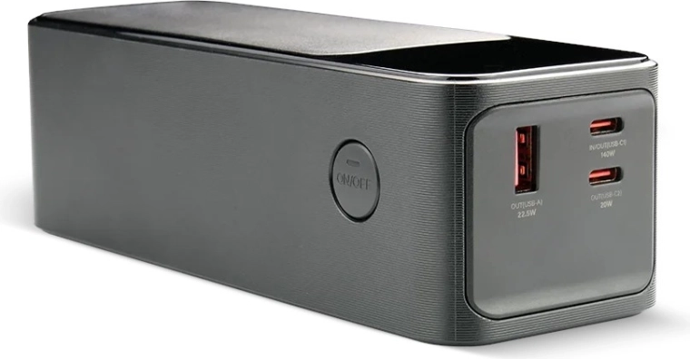 Powerbank 27.000 mAh med LCD‑display, 2× USB‑C, 1× USB, hurtigopladning 162,5 W, indbygget lygte