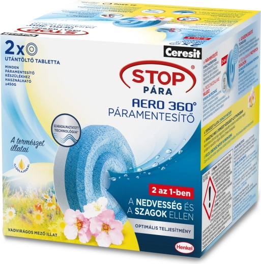 Ceresit Stop fugt Aero 360°-refilltabletter Blomstereng 2 × 450 g