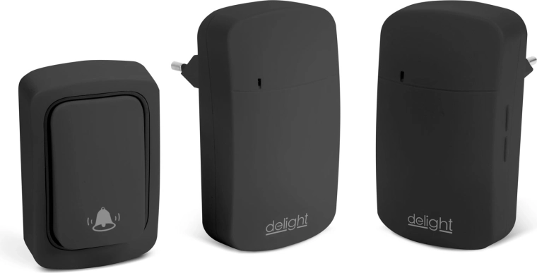 Digital trådløs Kinetic-dørklokke uden batteri med to modtagere