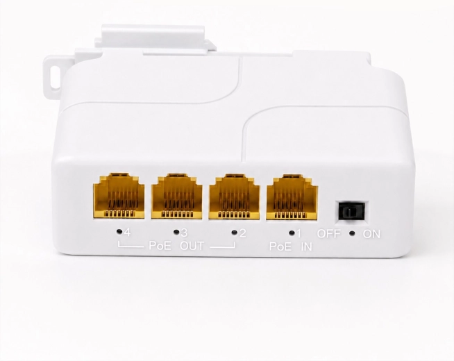 Gigabit PoE-extender RENEW FORCE med 4 porte