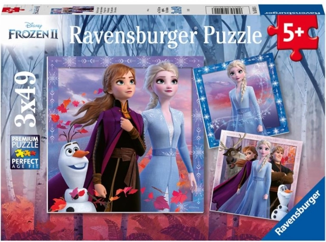 Ravensburger puslespil Frost 2: Rejsen 3x49 brikker