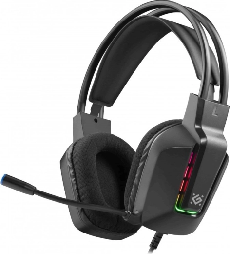 Hovedtelefoner med mikrofon Gothic – sort