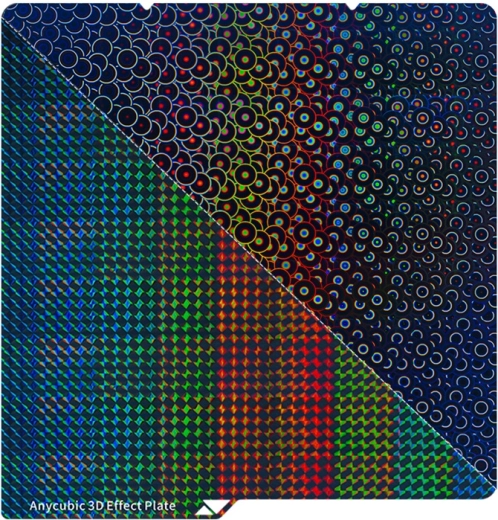 Dobbeltsidet 3D-printeplade med Phantom- og Sphere-effekt til Anycubic Kobra S1 / S1 Combo