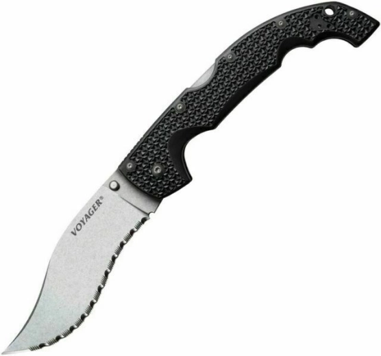 Foldekniv Cold Steel Extra Large Voyager Vaquero Serrated, sort