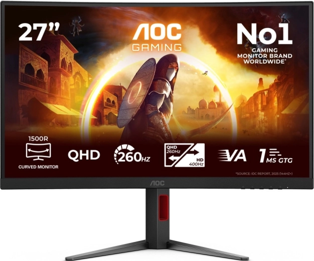 AOC Gaming buet gamer-monitor CQ27G4Z2 27" QHD 260 Hz VA