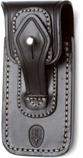 Muela læderetui med spænde til foldeknive Navalia, sort