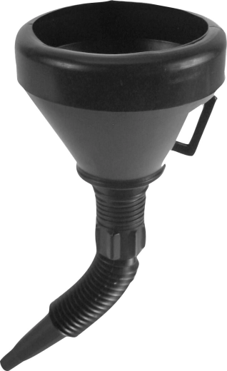 Plasttragt med si og aftagelig tud