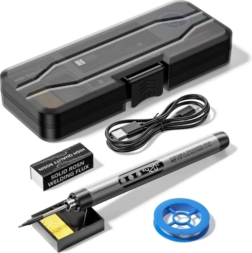 Batteridrevet loddekolbe Renew Force med USB-C og LCD-display 420 °C
