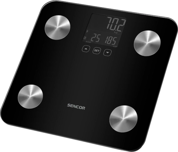 Personlig fitnessvægt Sencor SBS 6026BK